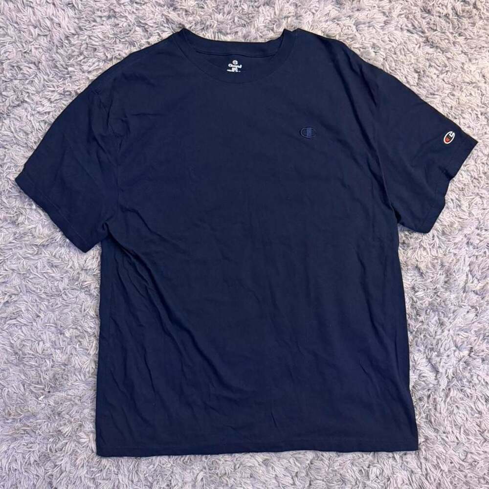 Champion Blank Navy Blue T-Shirt
